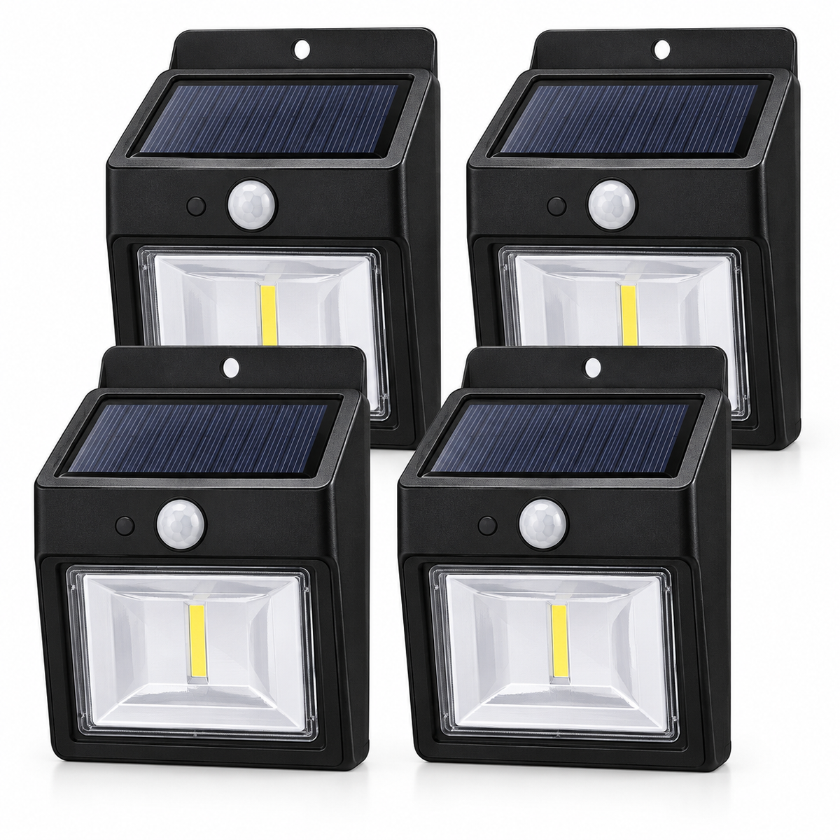 YF-801 solarne PIR zidne lampe – set 4 komada