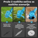 Aku trimer 48 V sa dve baterije i setom sečiva