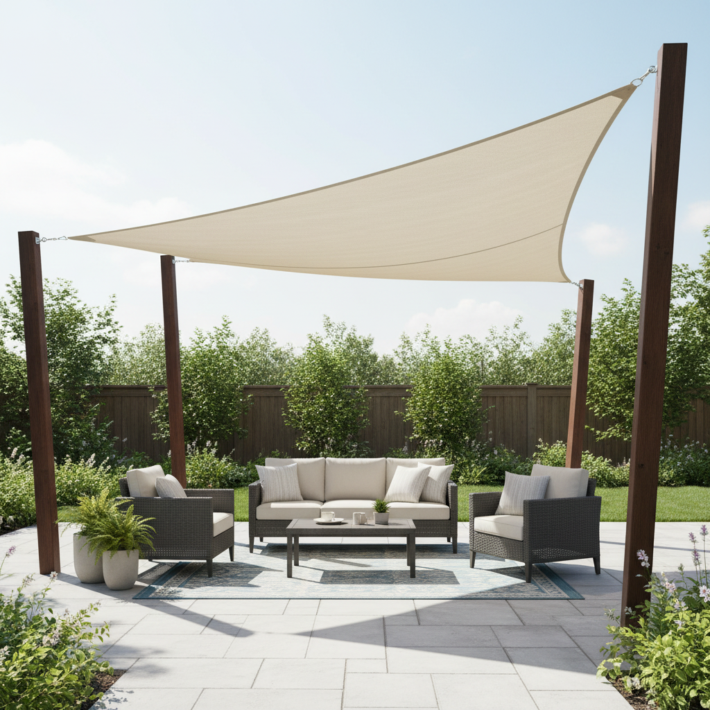 Trokraka tenda za sunce 3x3x3m
