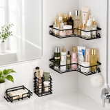 Corner Shower Caddy – Ugaona Polica za Tuš i Kupatilo (5-delni Set)