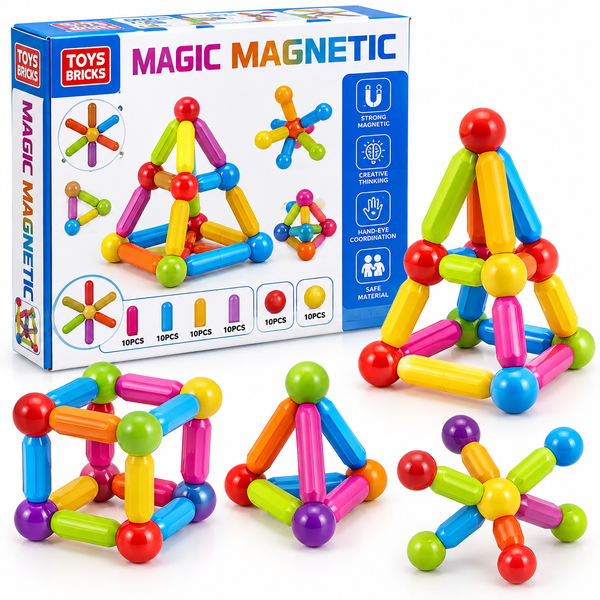 Magic Magnetic magnetni konstruktor sa 58 delova