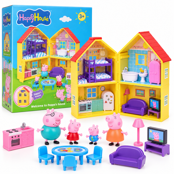 Peppa Pig porodična kućica sa figuricama i nameštajem