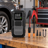 Jump starter sa kompresorom i digitalnim displejem