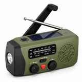 Prenosivi radio sa solarnim panelom i ručicom