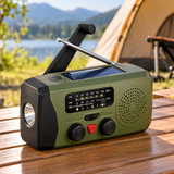 Prenosivi radio sa solarnim panelom i ručicom