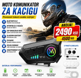 Bluetooth moto-komunikator za kacigu sa FM radiom